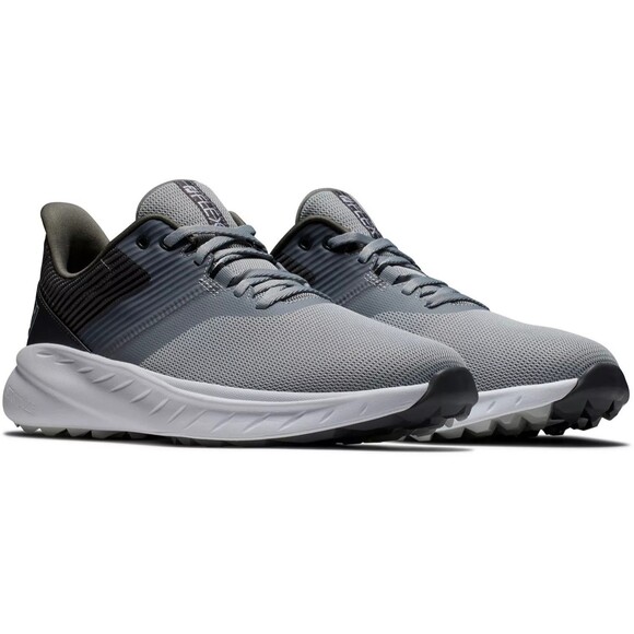 FootJoy Mens FJ Flex Golf Shoes Spikeless Style 56288 Gray Sz 9.5 M main image 6